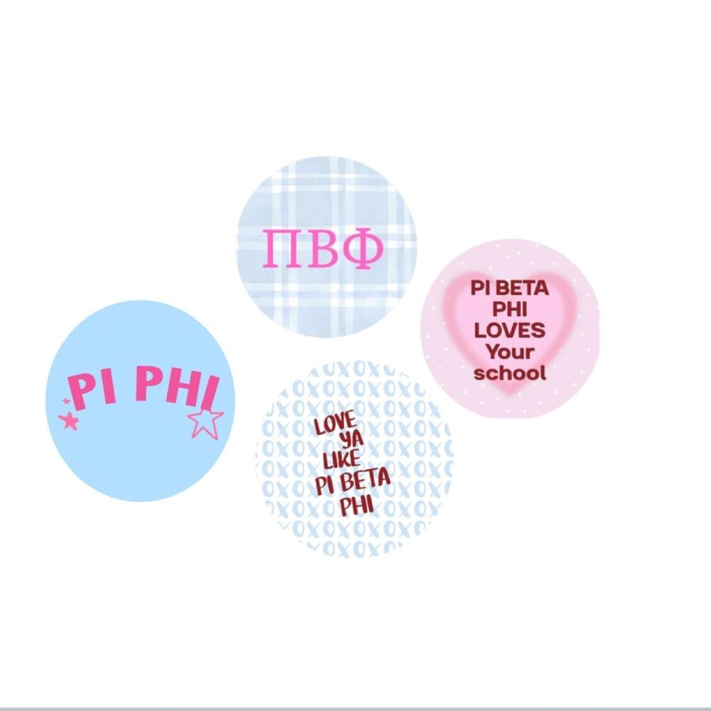 Pi Phi Gameday buttons